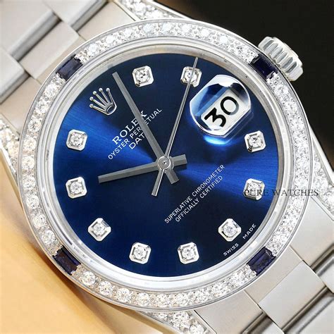 rolex limited edition diamond|Rolex diamond and sapphire bezel.